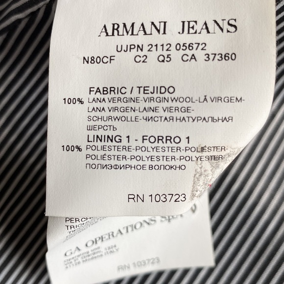 Armani Jeans wool blazer size XS - Picture 5 of 7